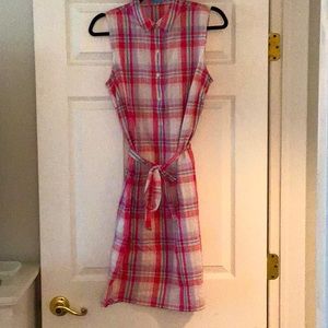 J. McLaughlin sleeveless shirtwaist dress
